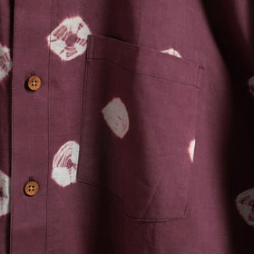 Purple & white - pure cotton full sleeve tie-dye men