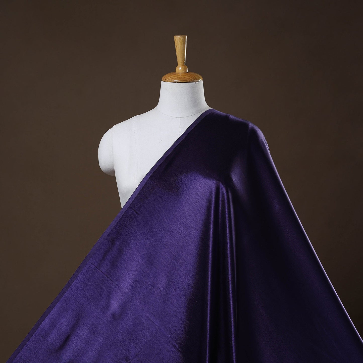 Purple - pure mashru silk plain fabric (width - 46 in) 09