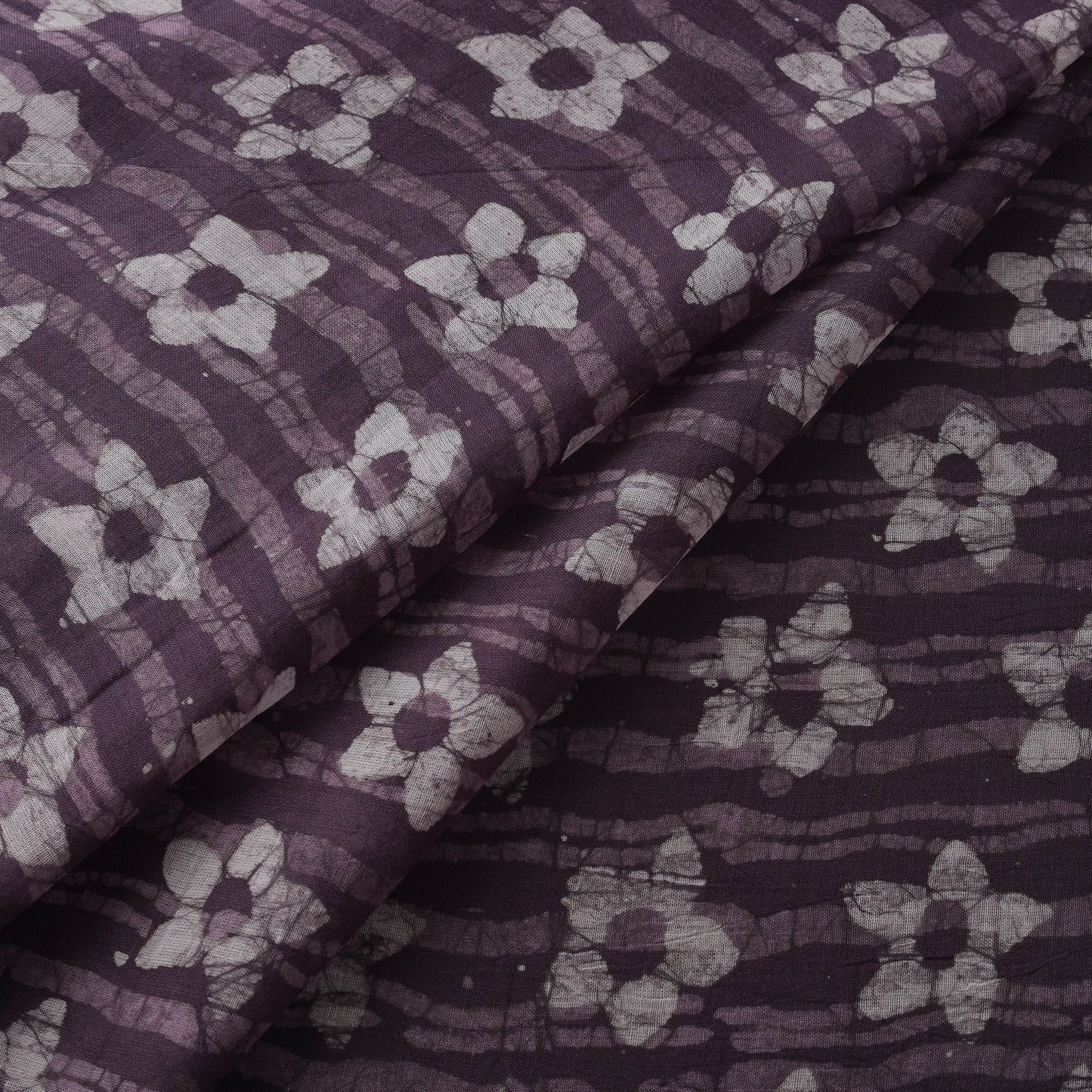 Pure mul cotton kutch hand block batik print fabric 08