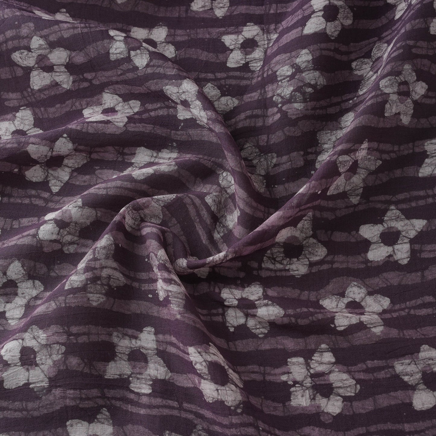 Pure mul cotton kutch hand block batik print fabric 08
