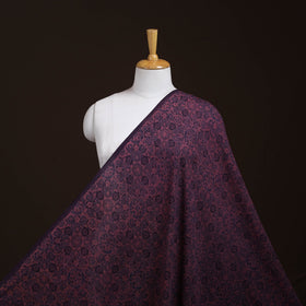 Pure wool handloom natural dyed ajrak fabric 13