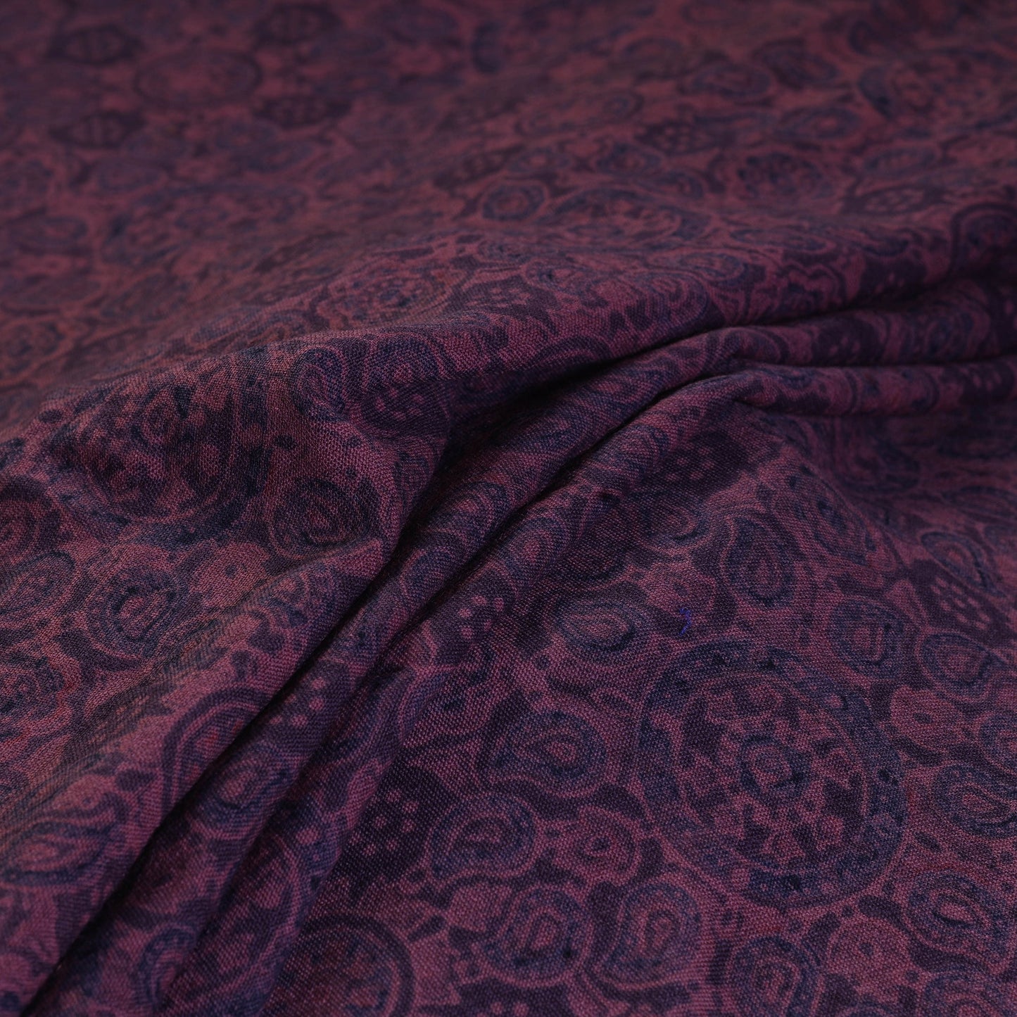 Pure wool handloom natural dyed ajrak fabric 13