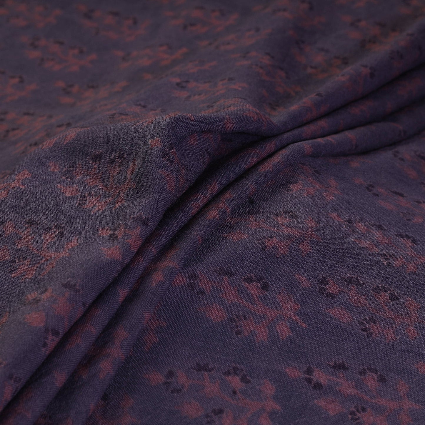 Pure wool handloom natural dyed ajrak fabric 14