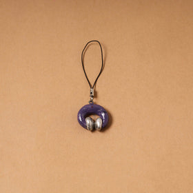Purple - quirklets handpainted clay headphone bag charm