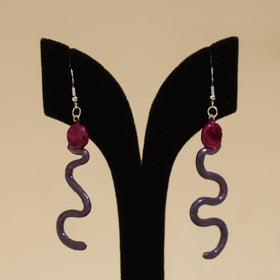 Quirklets handpainted clay earrings 65 - handcrafted