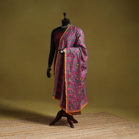 Ranihati chapa work chanderi silk hand embroidery dupatta