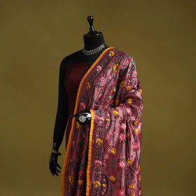 Ranihati chapa work chanderi silk hand embroidery dupatta