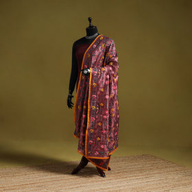 Ranihati chapa work chanderi silk hand embroidery dupatta