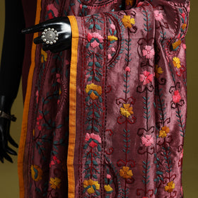 Ranihati chapa work chanderi silk hand embroidery dupatta