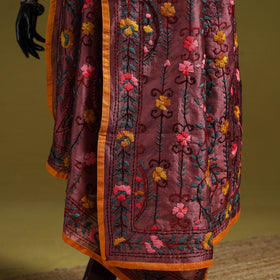 Ranihati chapa work chanderi silk hand embroidery dupatta