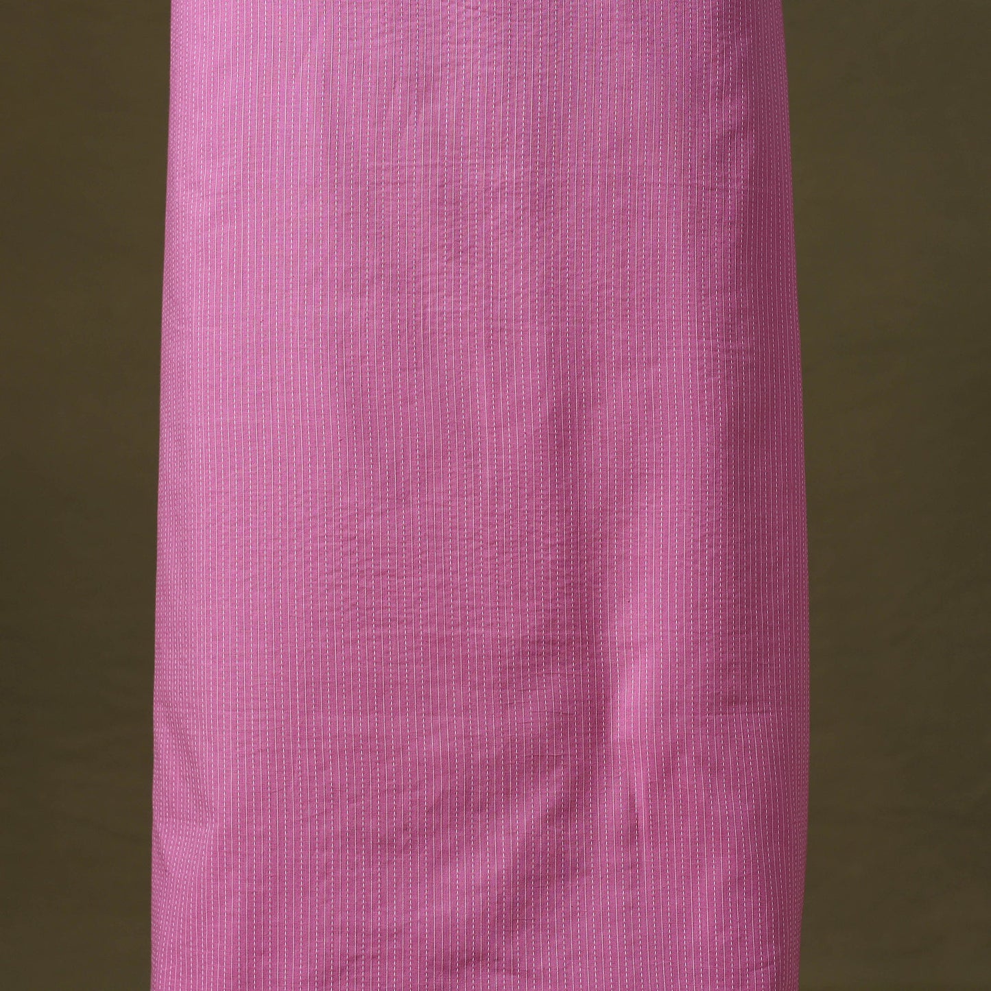 Purple Running Stitch Plain Cotton Unstitched Kurta Material