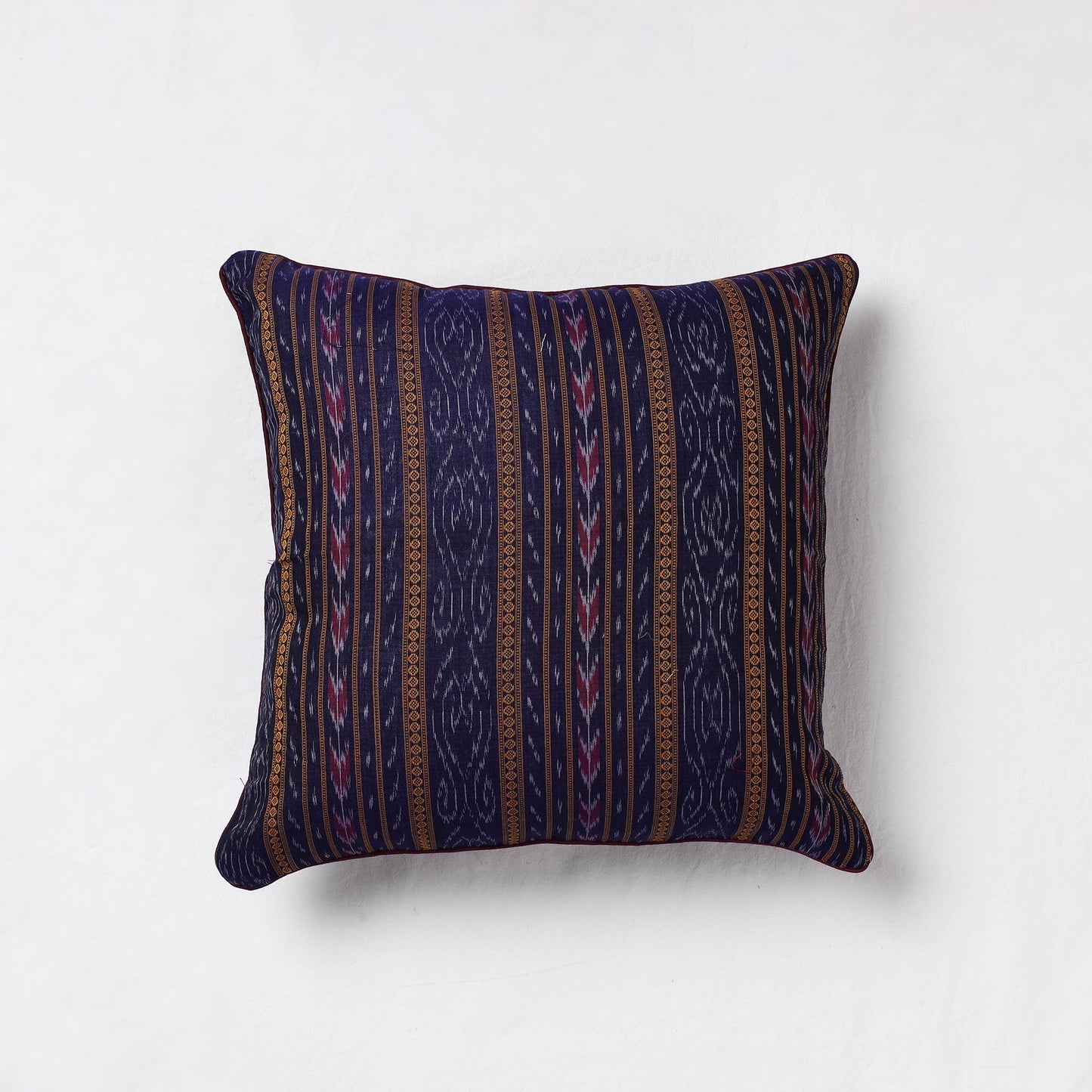 Purple Sambalpuri Ikat Cotton Cushion Cover