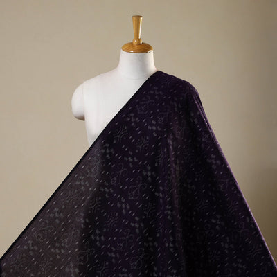 Purple Sambalpuri Ikat Cotton Fabric