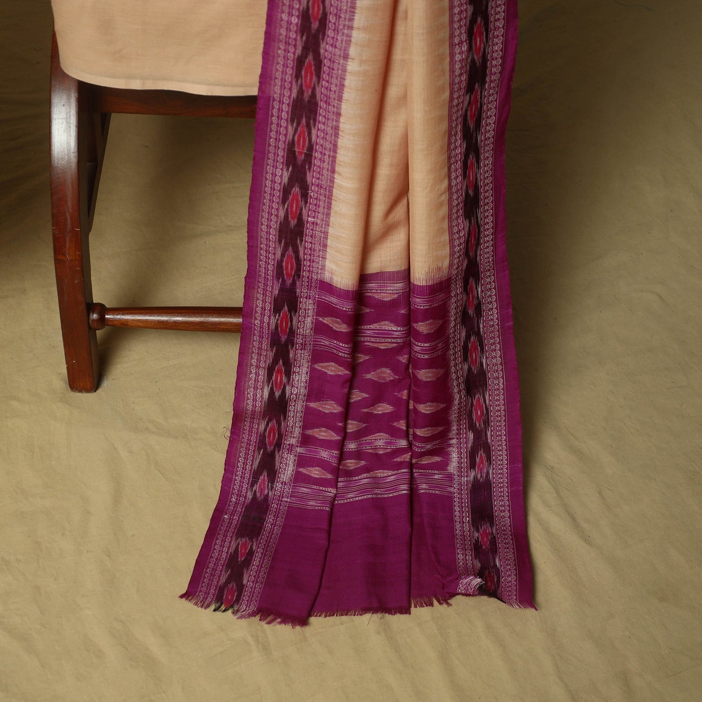 Sambalpuri ikat handloom cotton 3pc unstitched dress