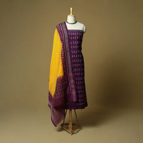 Sambalpuri ikat handloom cotton 3pc unstitched dress