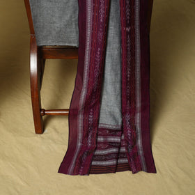 Sambalpuri ikat handloom embroidered cotton 3pc unstitched