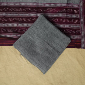 Sambalpuri ikat handloom embroidered cotton 3pc unstitched