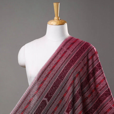 Purple - sambalpuri ikat weaving cotton fabric - handcrafted