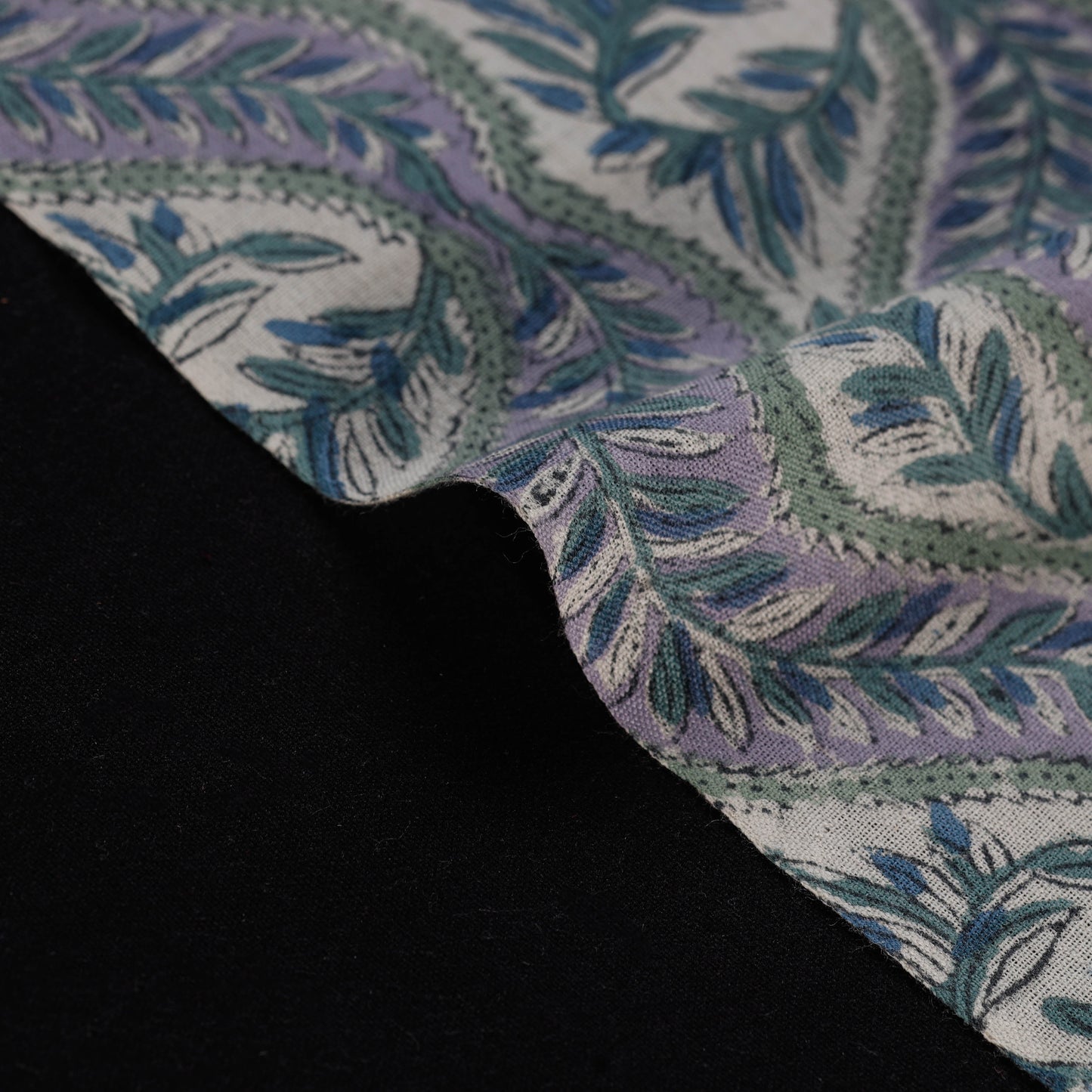 Sanganeri handloom pure wool fabric 01 - handcrafted