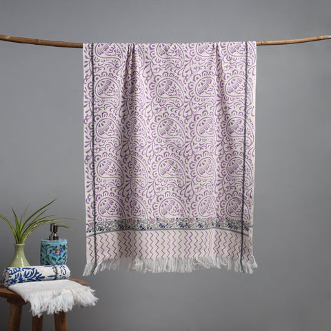 Sanganeri handloom towel 18 - handcrafted