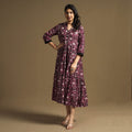 Buy Sanganeri Block Printed Cotton Flared Dress Online at iTokri.com