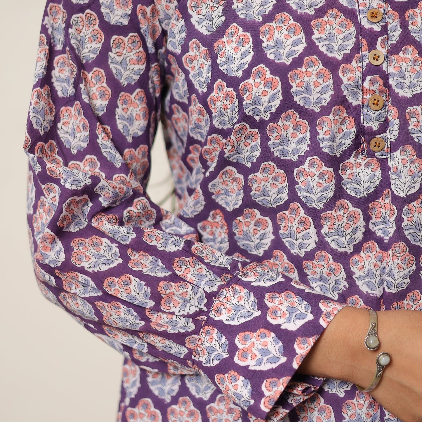  Sanganeri Block Printed Cotton Co-Ord Set 02 Online at iTokri.com