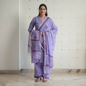 Buy Sanganeri Block Print Suit Set Shop Now Online in India