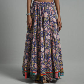 Sanganeri Block Print Cotton Long Skirt