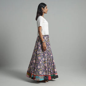 Sanganeri Block Print Cotton Long Skirt