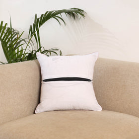 Purple - sanganeri cushion cover 01 - handcrafted