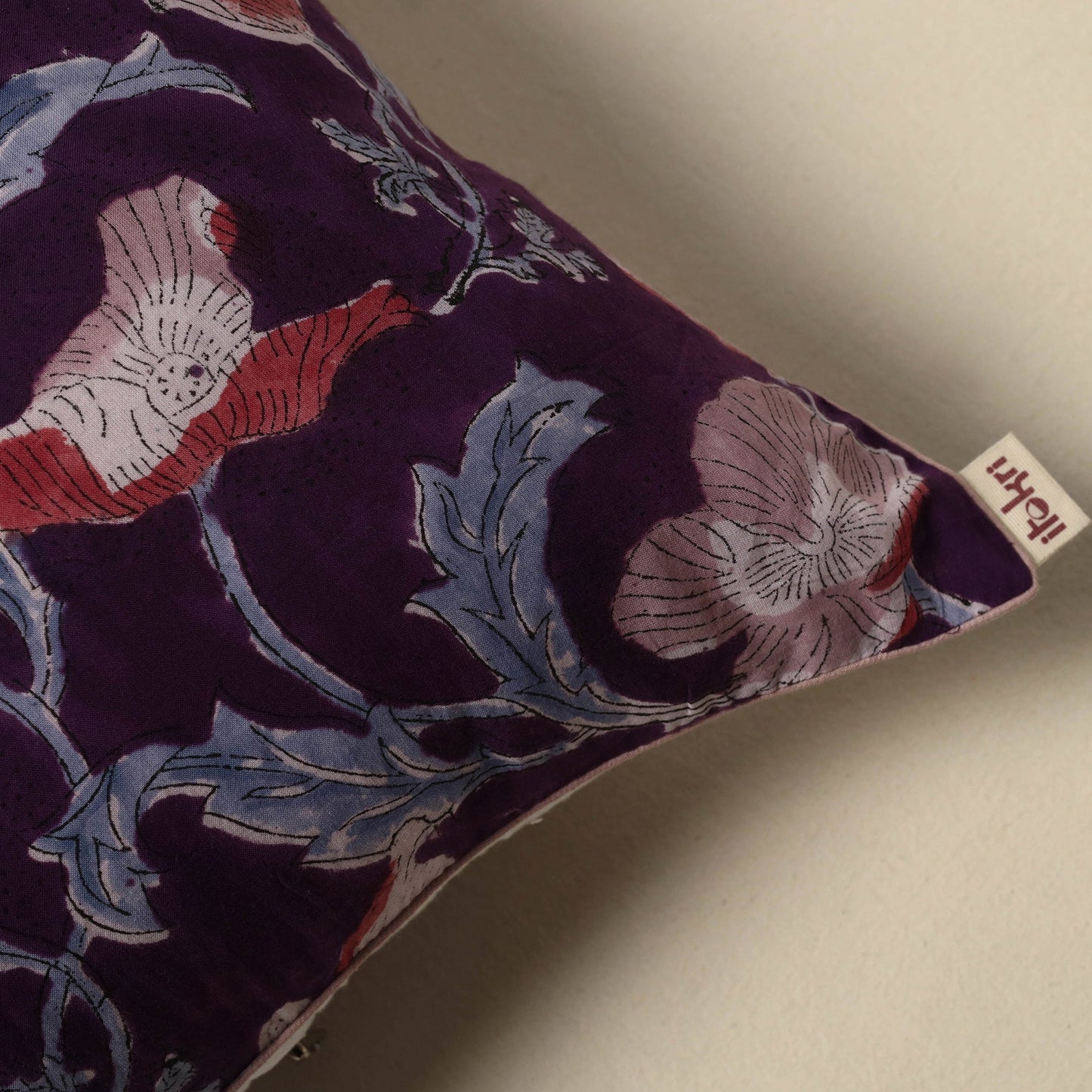 Sanganeri cushion cover 07 - handcrafted