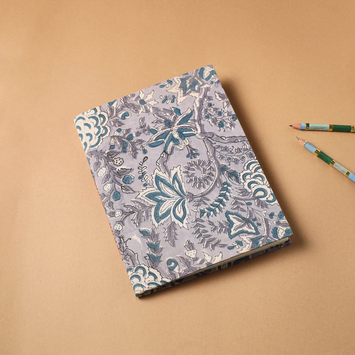 Bagru Fabric Cover Handmade Paper Notebook