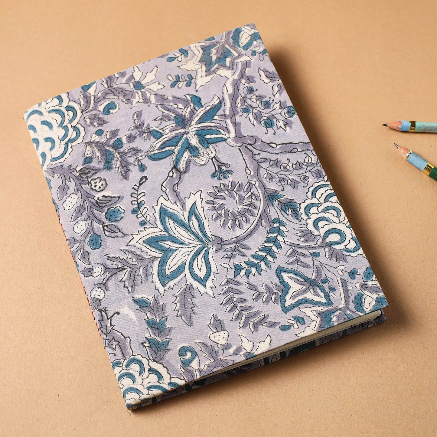 Bagru Fabric Cover Handmade Paper Notebook