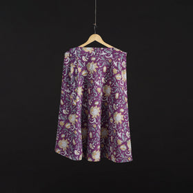 Sanganeri hand cotton wrap around skirt 63 - handcrafted