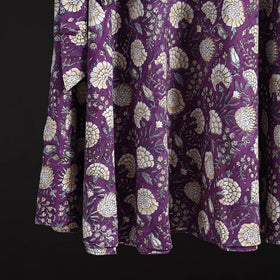 Sanganeri hand cotton wrap around skirt 64 - handcrafted