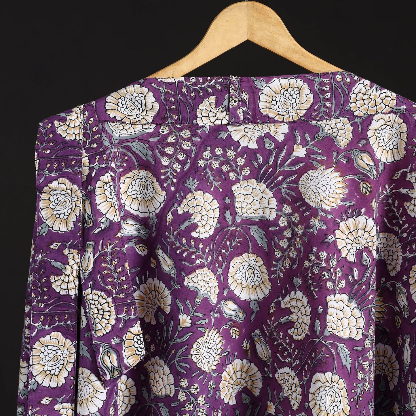 Sanganeri hand cotton wrap around skirt 64 - handcrafted