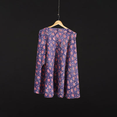 Sanganeri hand cotton wrap around skirt 77 - handcrafted