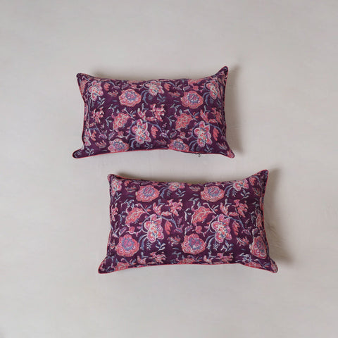 Sanganeri hand block print pillow cover (set of 2) 15