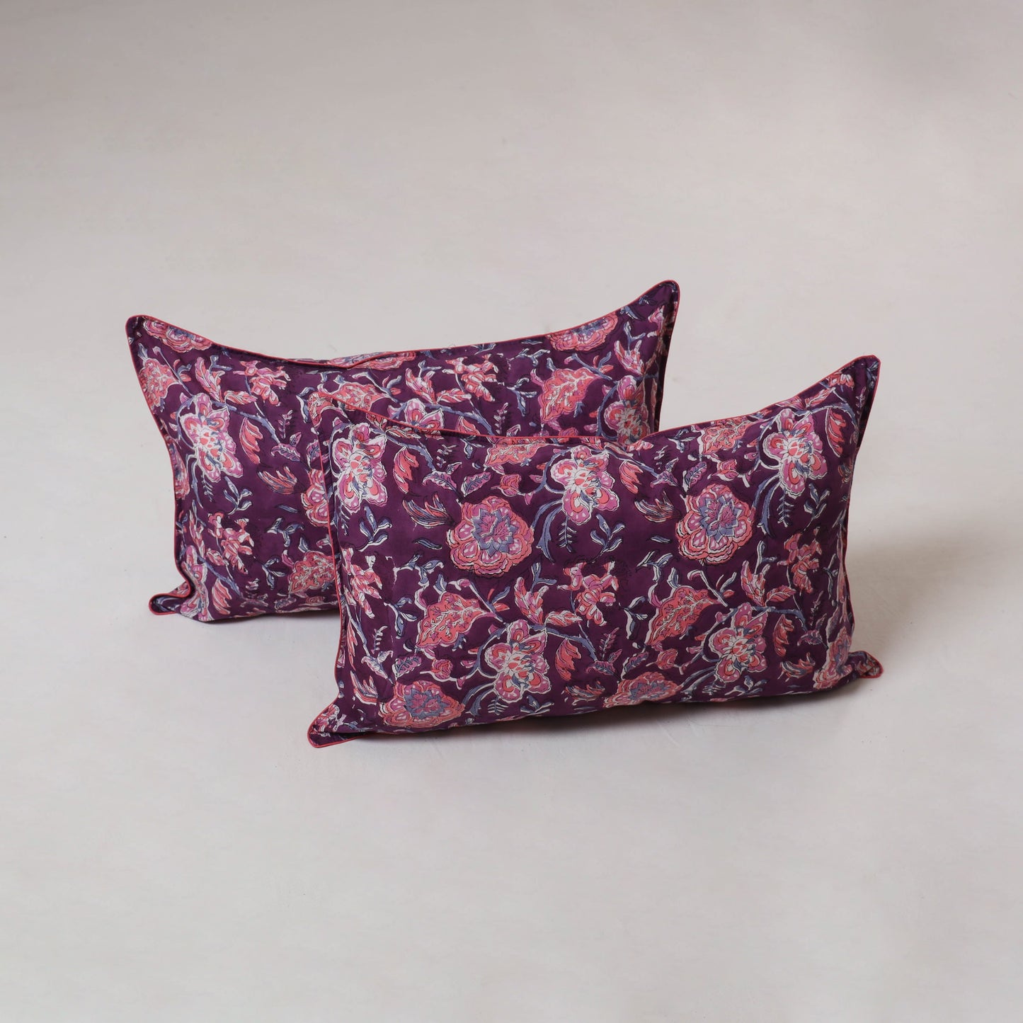 Sanganeri hand block print pillow cover (set of 2) 15