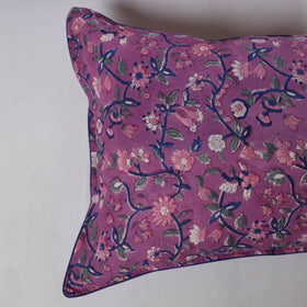 Sanganeri hand block print pillow covers (set of 2) 02