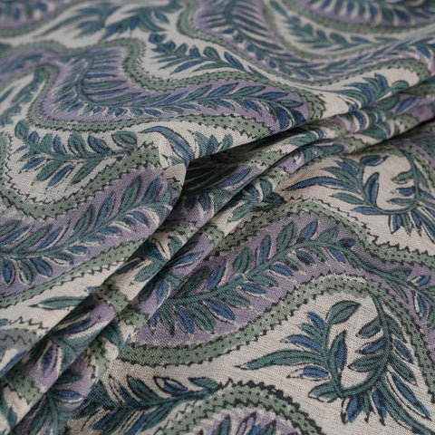 Sanganeri handloom pure wool fabric 01 - handcrafted