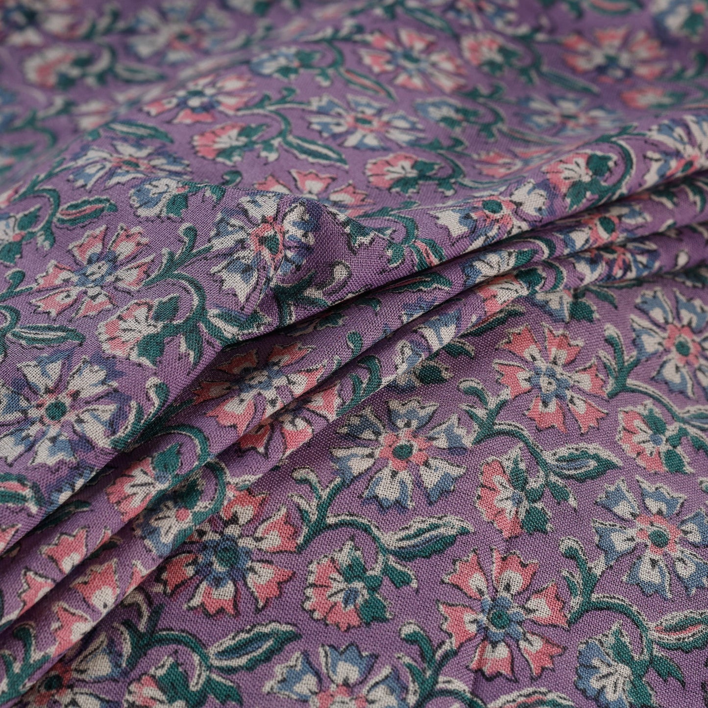 Sanganeri handloom pure wool fabric 02 - handcrafted