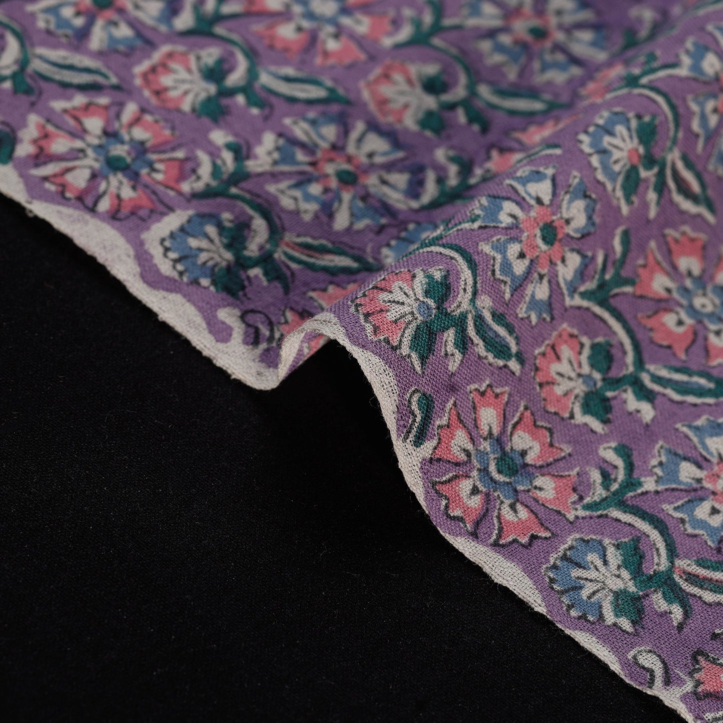 Sanganeri handloom pure wool fabric 02 - handcrafted