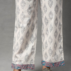 Buy Sanganeri Block Printing Cotton Kurta with Palazzo & Dupatta Set Online at iTokri.com