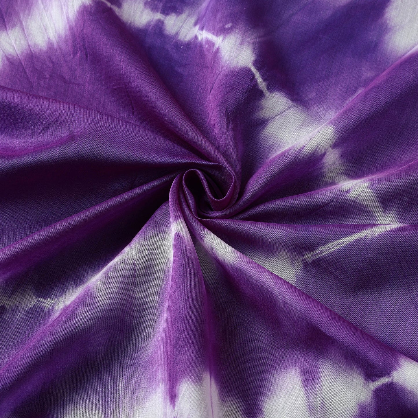 Purple - shibori tie-dye chanderi silk handloom fabric