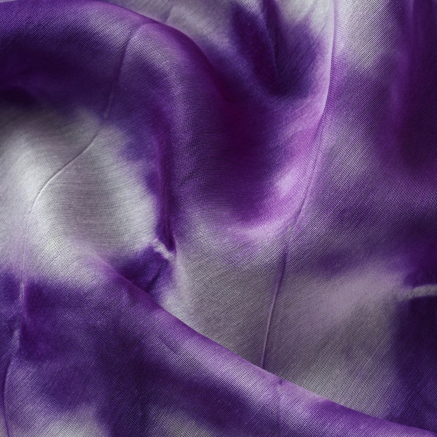 Purple - shibori tie-dye chanderi silk handloom fabric