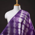 Purple - shibori tie-dye chanderi silk handloom fabric