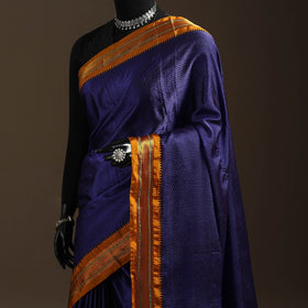 Silk cotton khun saree with ilkal pallu chikki paras border