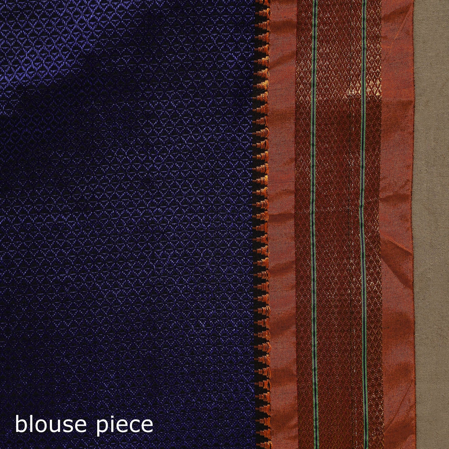 Silk cotton khun saree with ilkal pallu chikki paras border