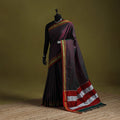 Silk cotton khun saree with ilkal pallu chikki paras border